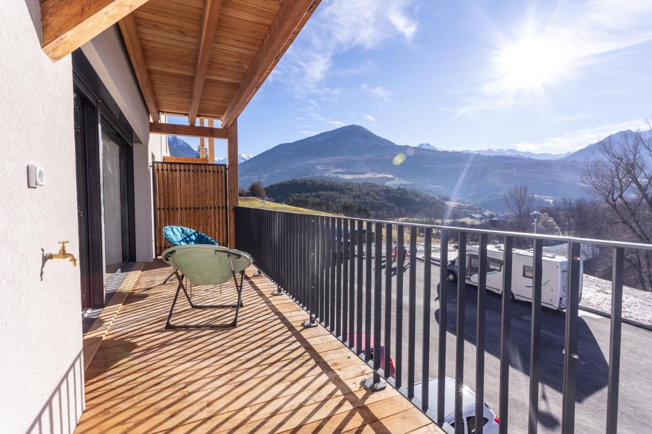 Apartamento Au Calme Des Sommets - Vue Montagne Embrun Exterior foto