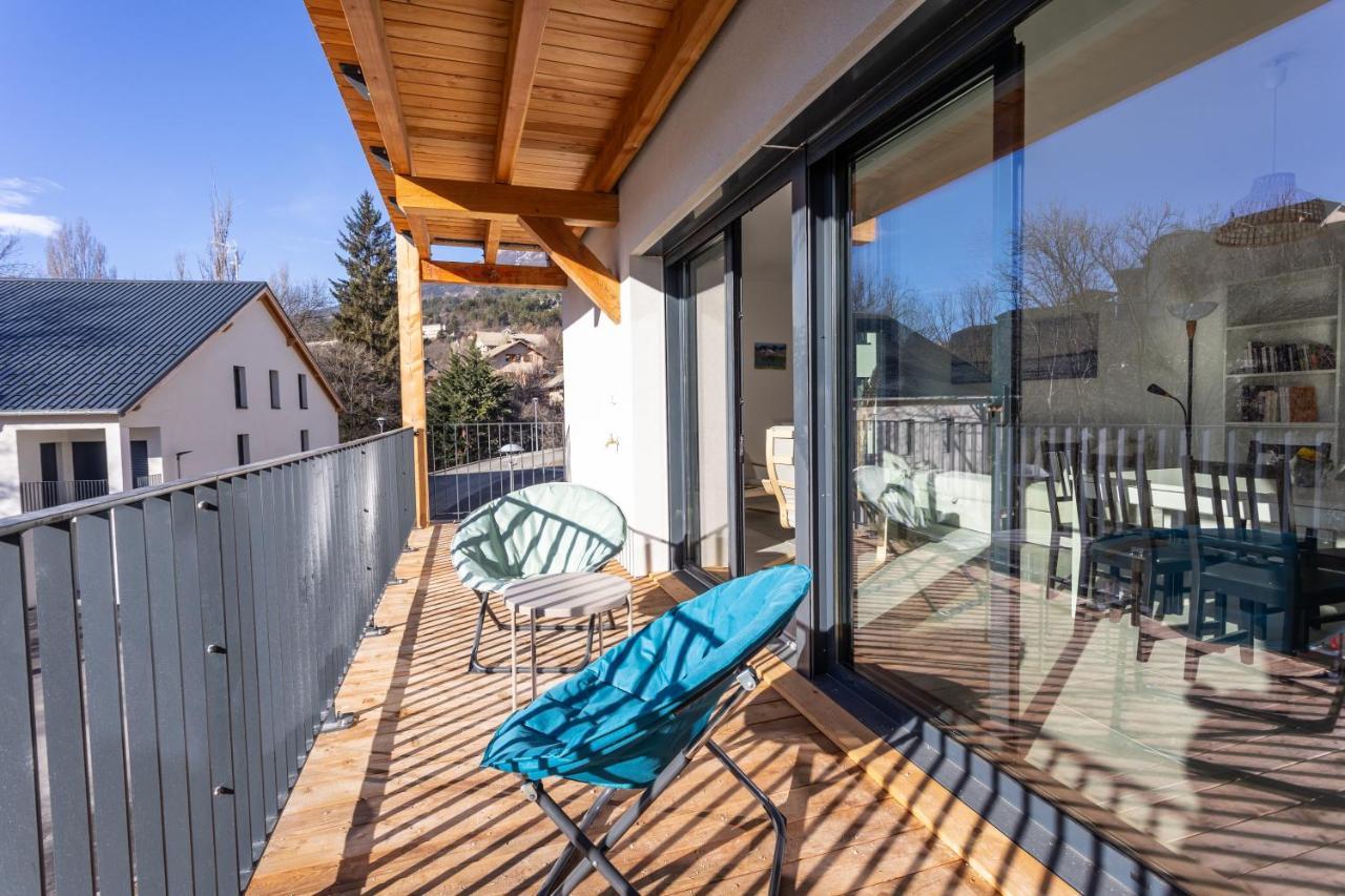 Apartamento Au Calme Des Sommets - Vue Montagne Embrun Exterior foto
